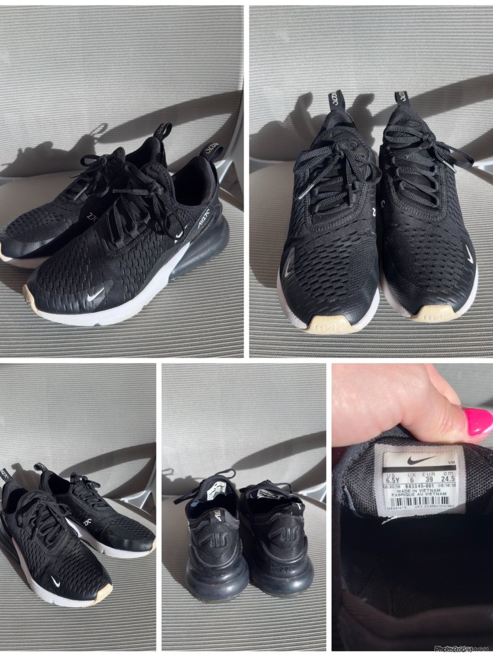 Nike Black and White Air Max Sneakers